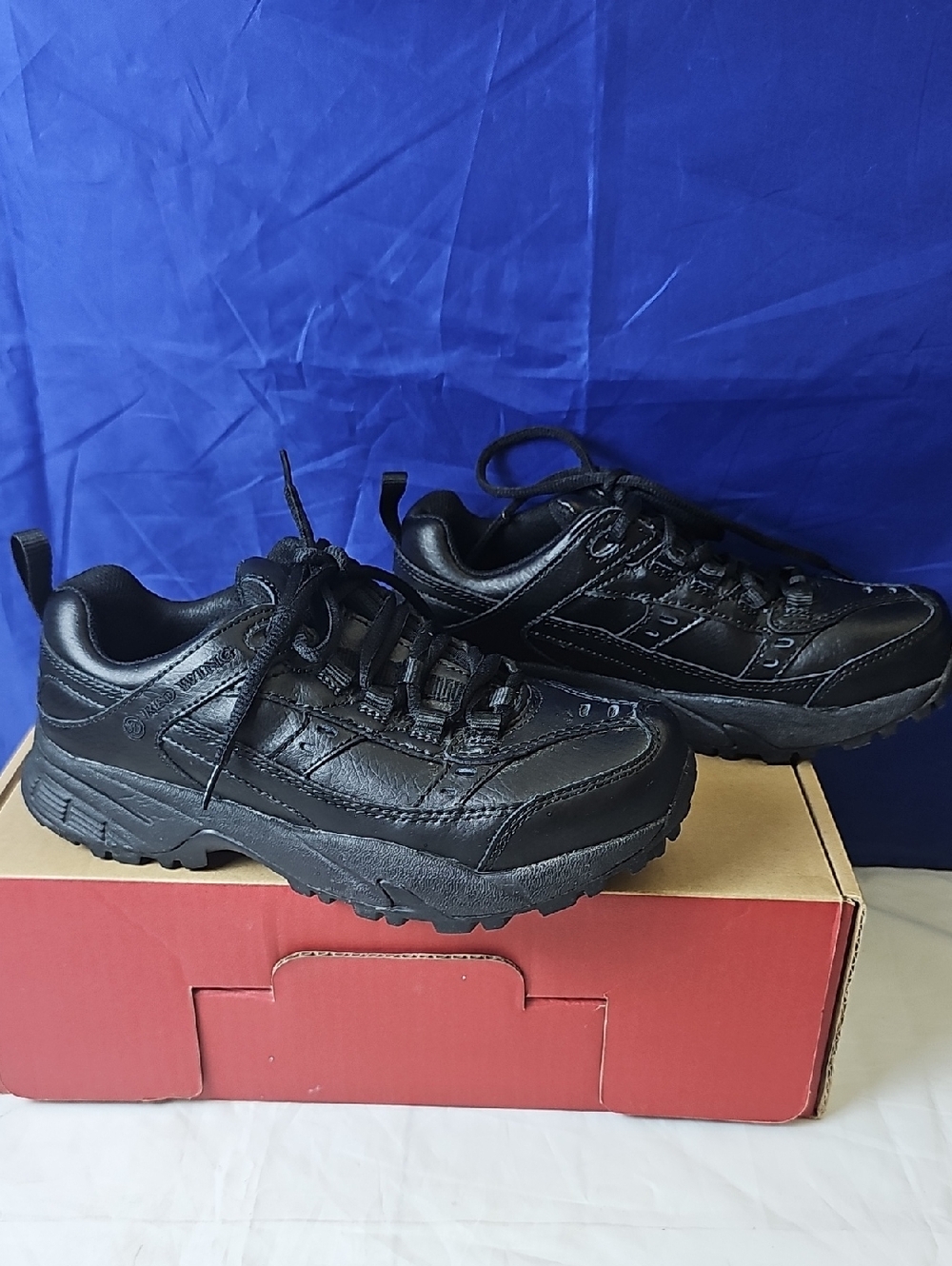 Red Wing Shoes Black Leather Trail Sneakers